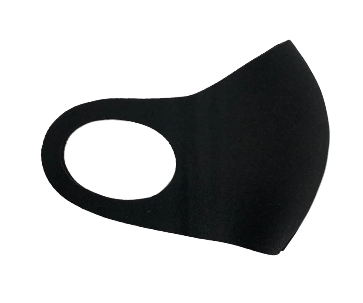 unik Face Mask Black Adult Size, 4 PCS Pack, Washable, Reusable Cloth Mask, Unisex, Anti Dust.