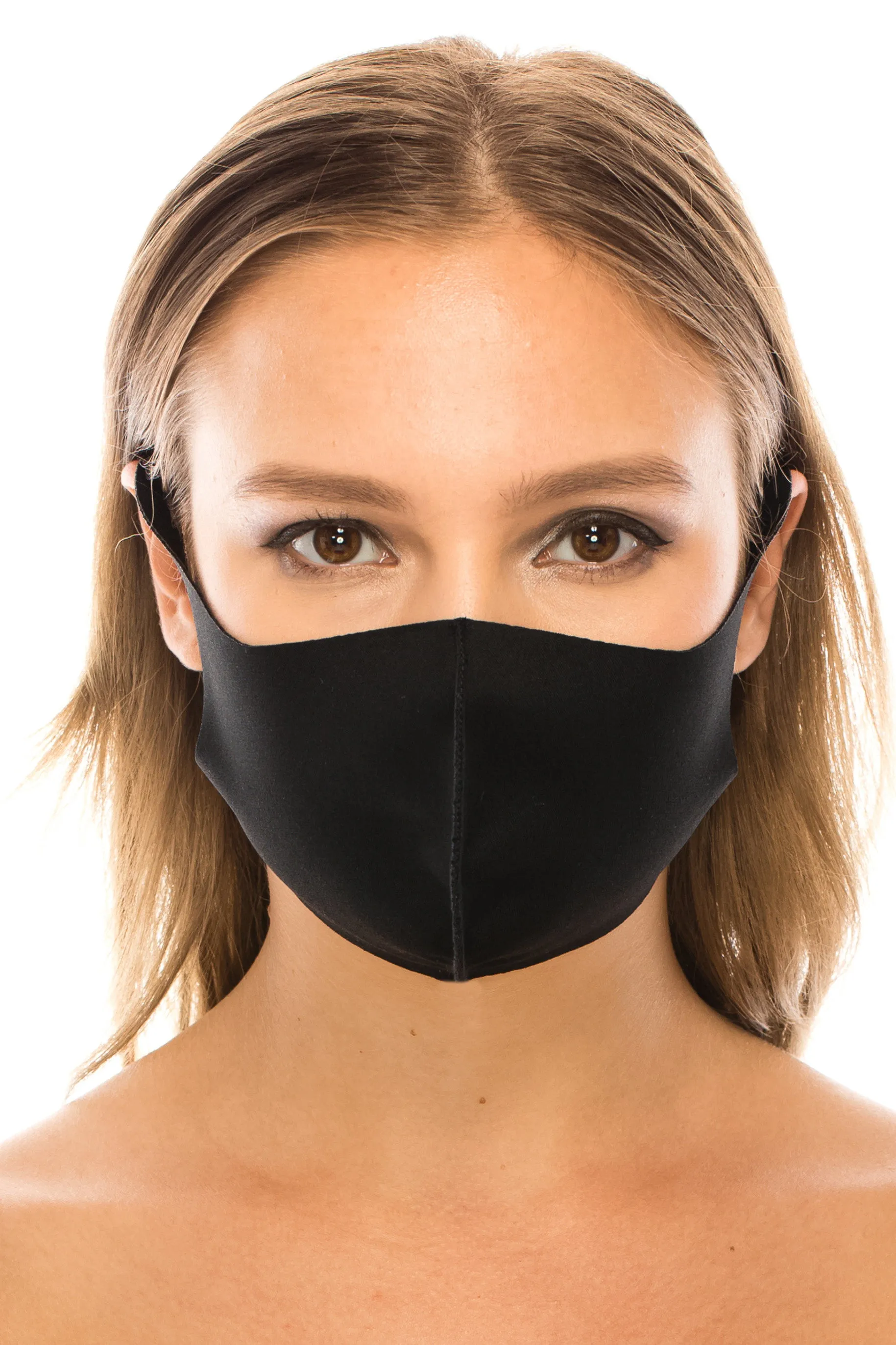 unik Face Mask Black Adult Size, 4 PCS Pack, Washable, Reusable Cloth Mask, Unisex, Anti Dust.