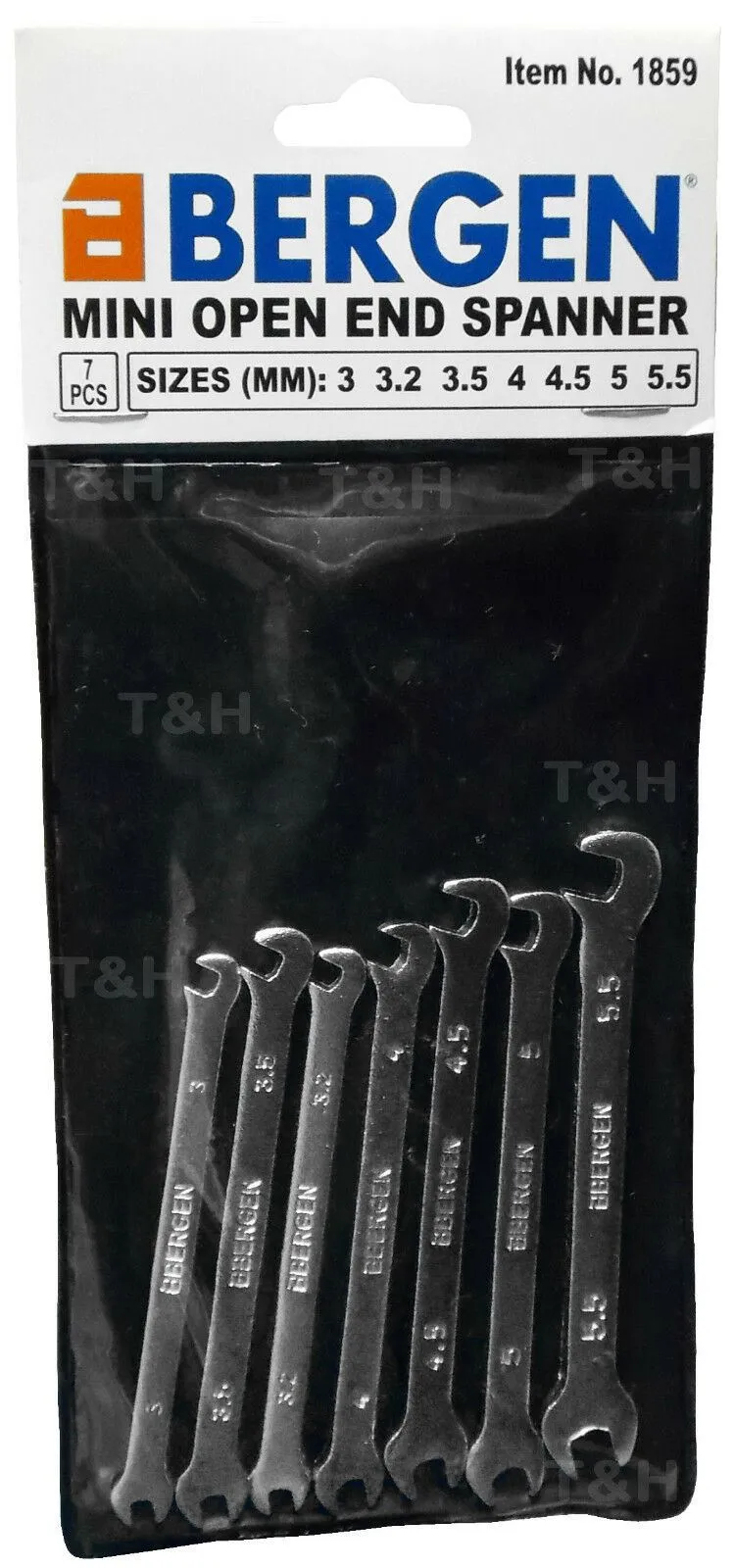 US PRO 7PCS MINI OPEN END SPANNERS 3MM - 5.5MM
