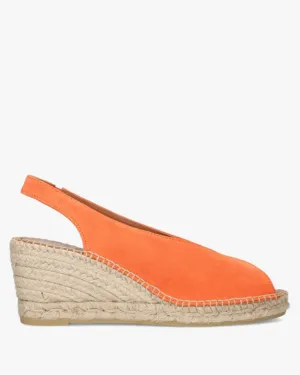 Viguera - 2127 Orange Suede Wedge Sandal