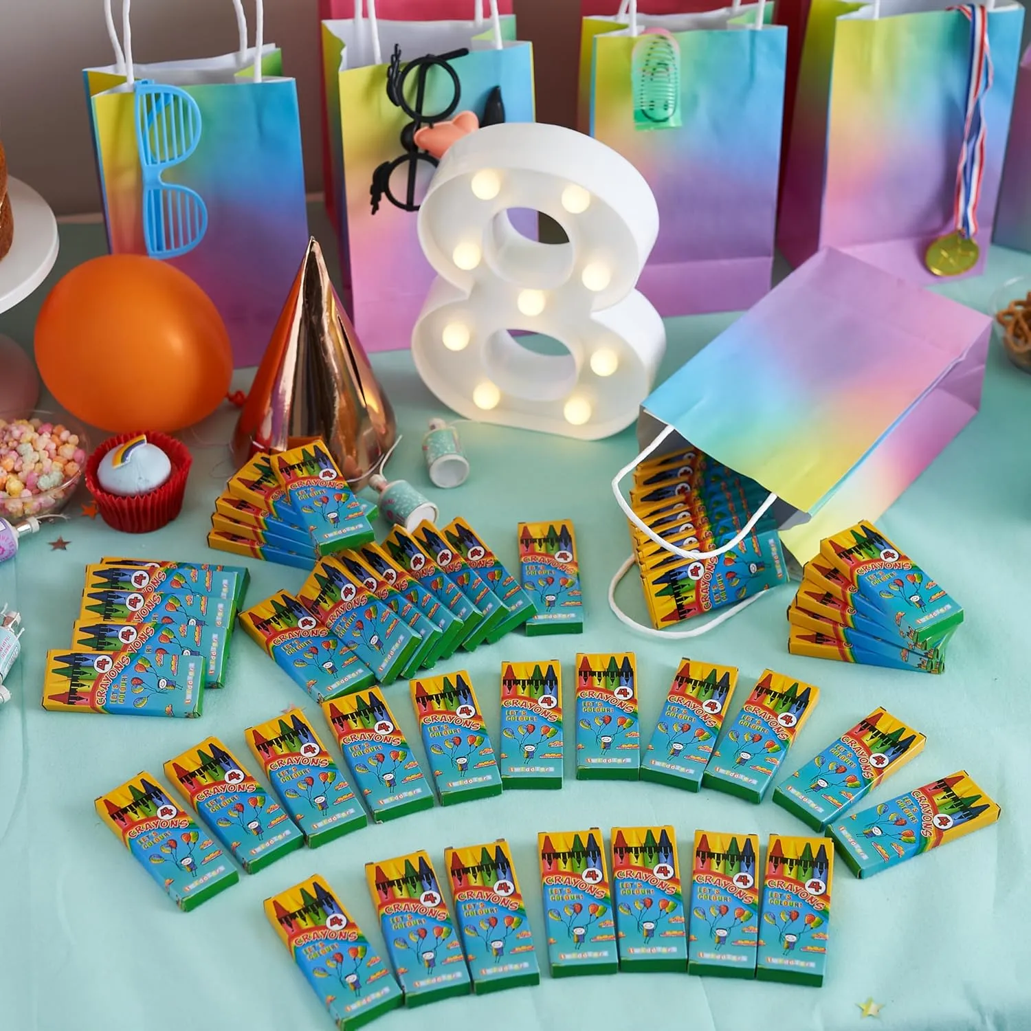 Wax Colouring Crayons (Packs of 4)