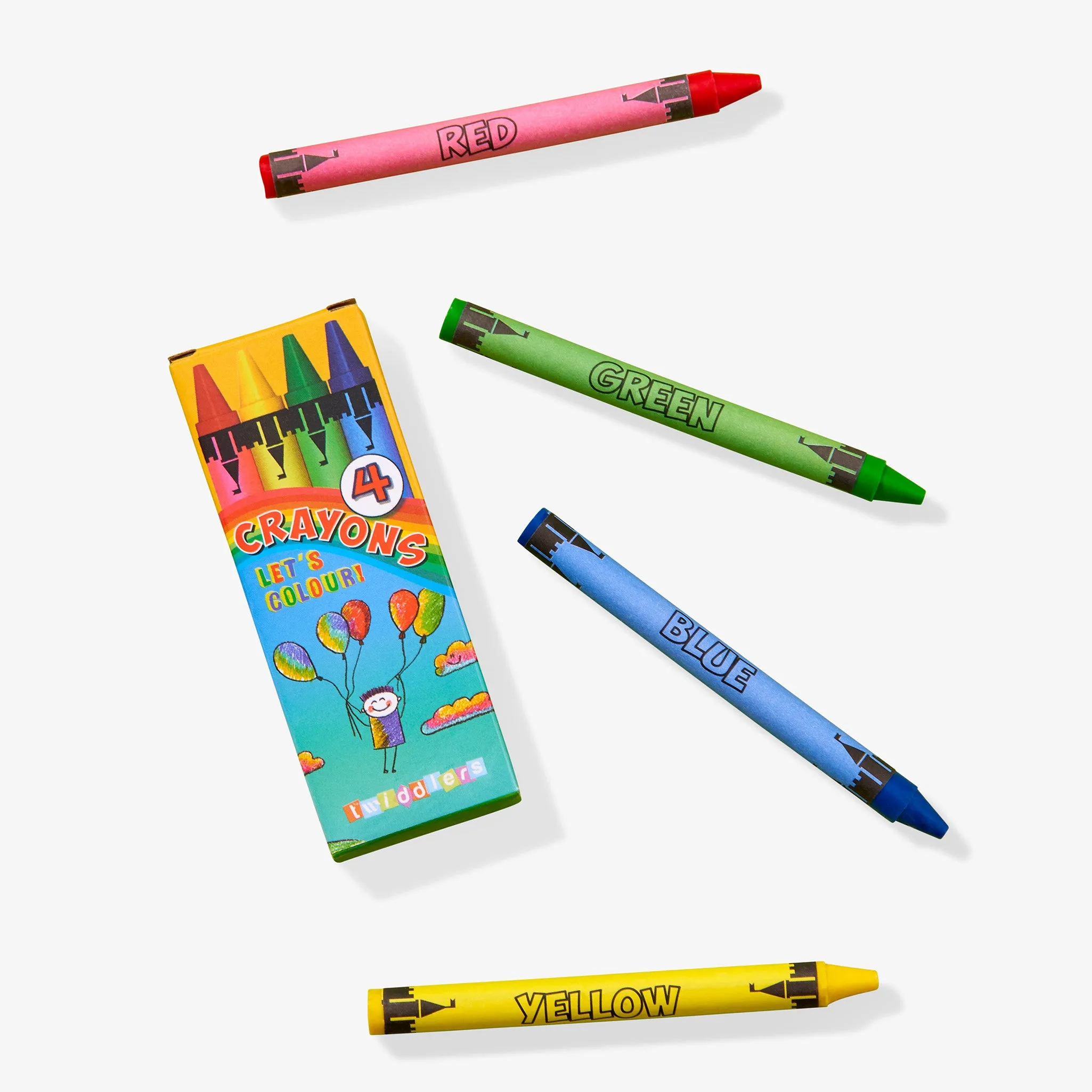 Wax Colouring Crayons (Packs of 4)