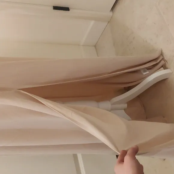 WAYF The Wesley Cowl Neck Chiffon Gown in Champagne sz Small