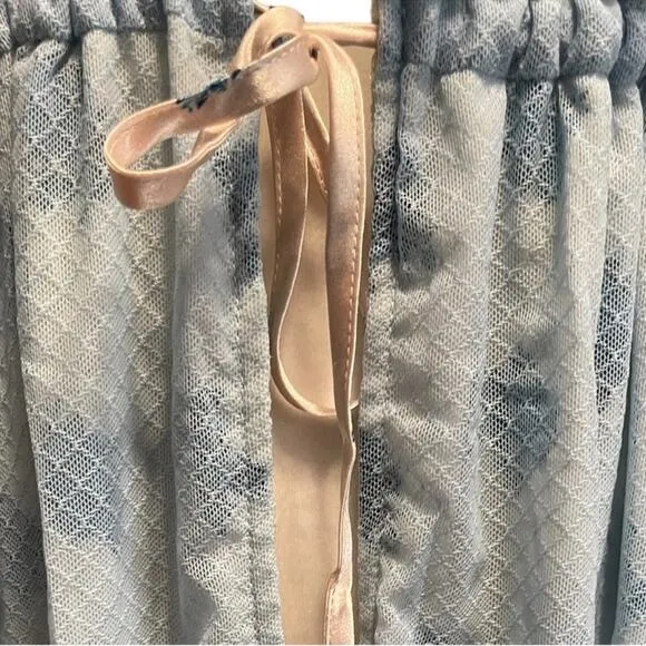 We are HAH Make It A Double French Blue Reversible Robe Size Small NWT