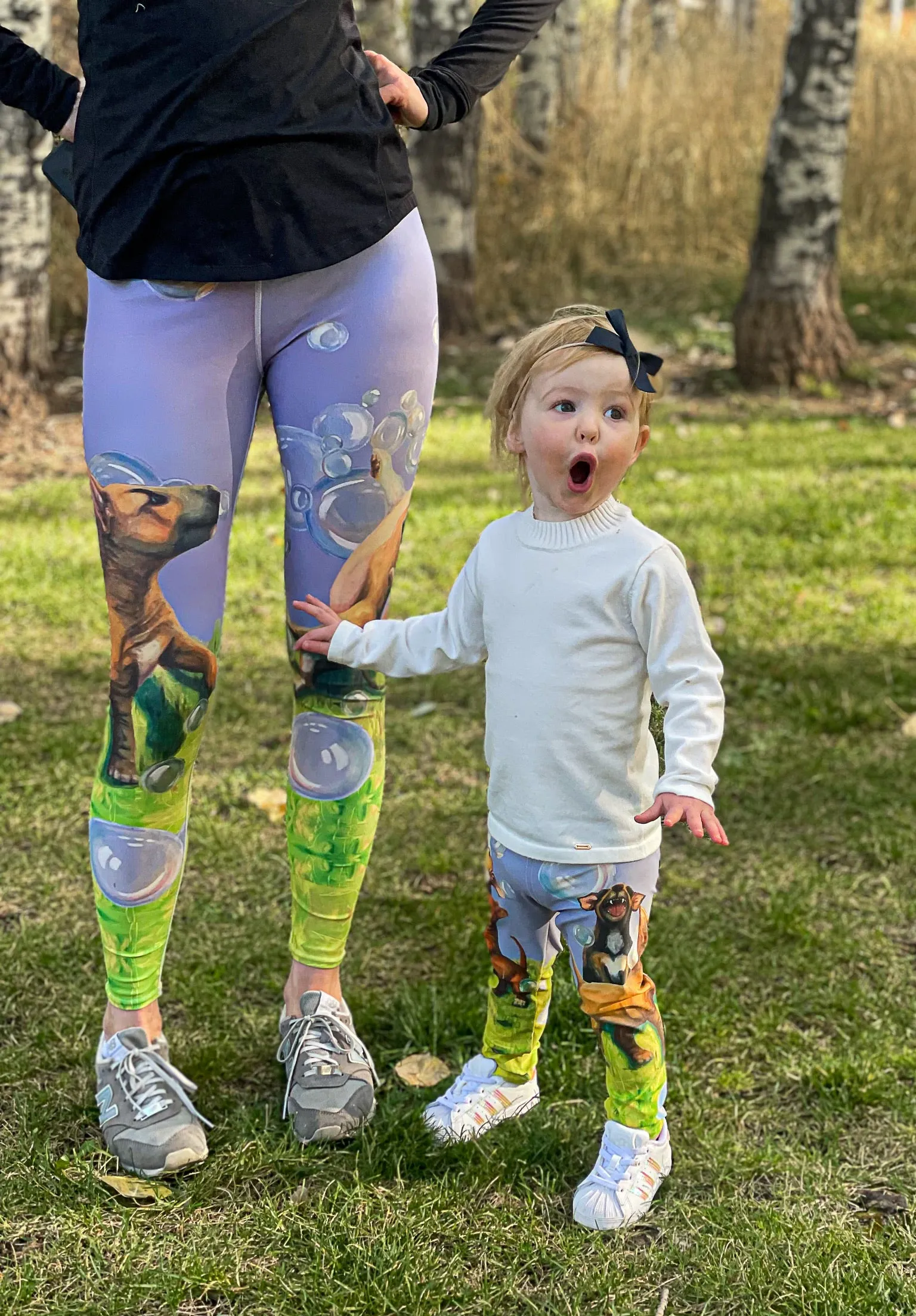 Whimsy Fit "Bubbles" Toddler & Girls Leggings