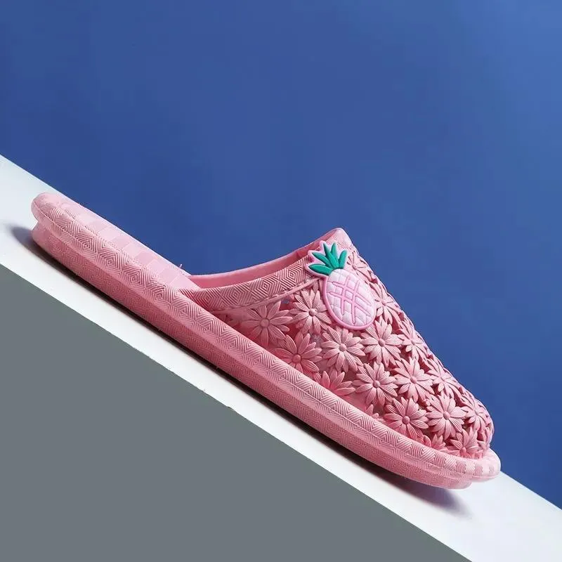 Women's Sandals and Slippers Non-slip Wear-resistant Bathroom Leaking Slippers Indoor and Outdoor Home Slippers Flip-flops