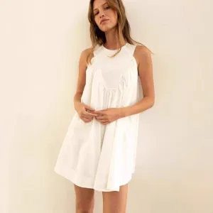 Women’s Sleeveless A-Line Dress – Lightweight Cotton – Knee Length – Relaxed Fit