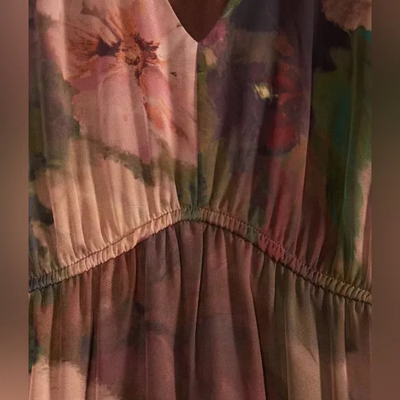 Women's V-Neck Long-Sleeve Maxi Dress NEW WITH TAGS