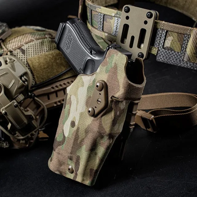 WST Holster 6354 DO for Glock 17 with X300 Flashlight - Coyote