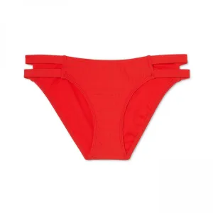 Xhilaration Women's Ribbed Strappy Hipster Bikini Bottom