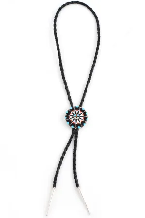 Zuni Sunface Bolo Tie
